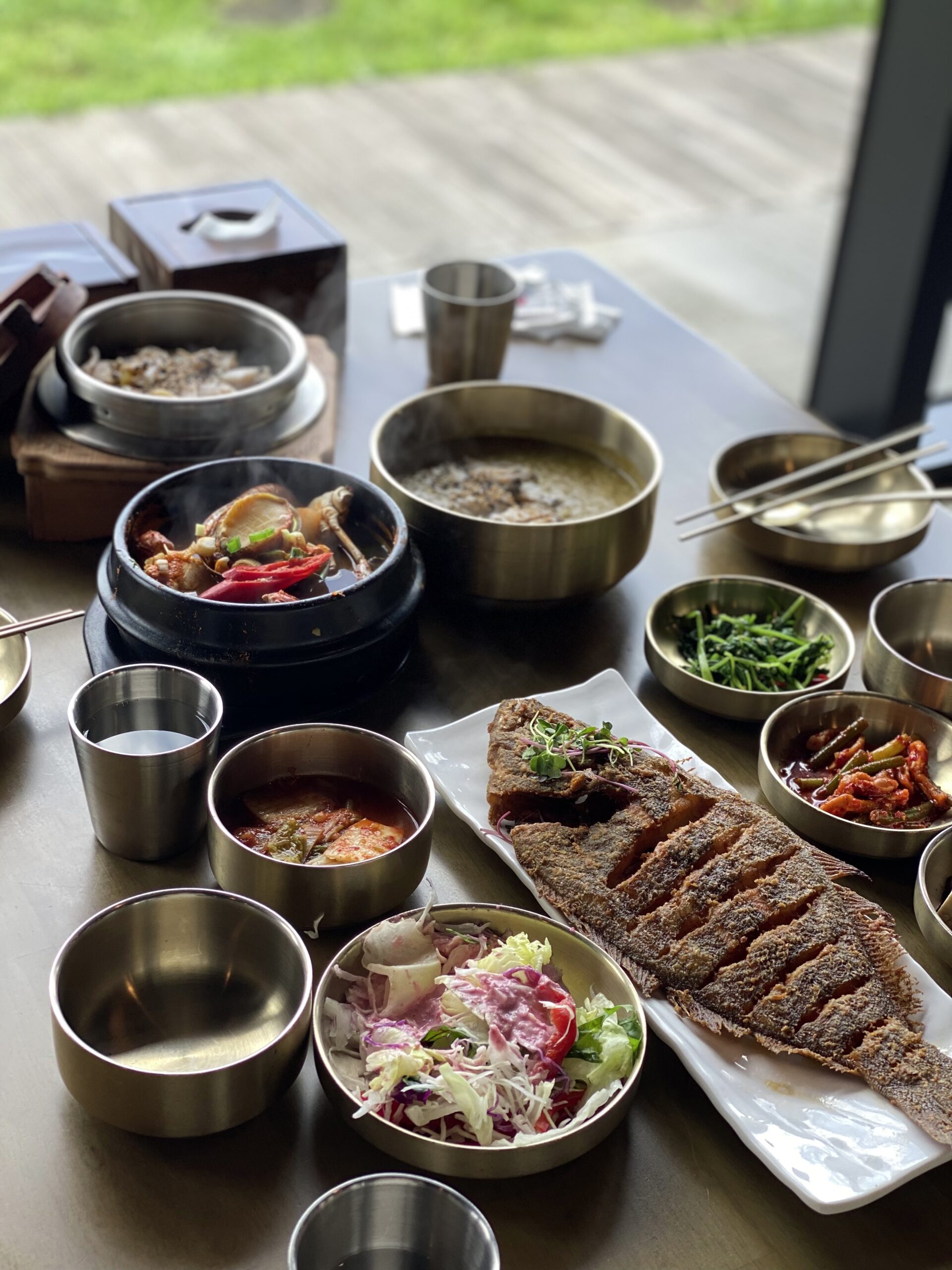 high-angle-view-food-table